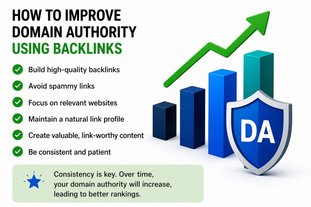 How to improve domain authority using backlinks